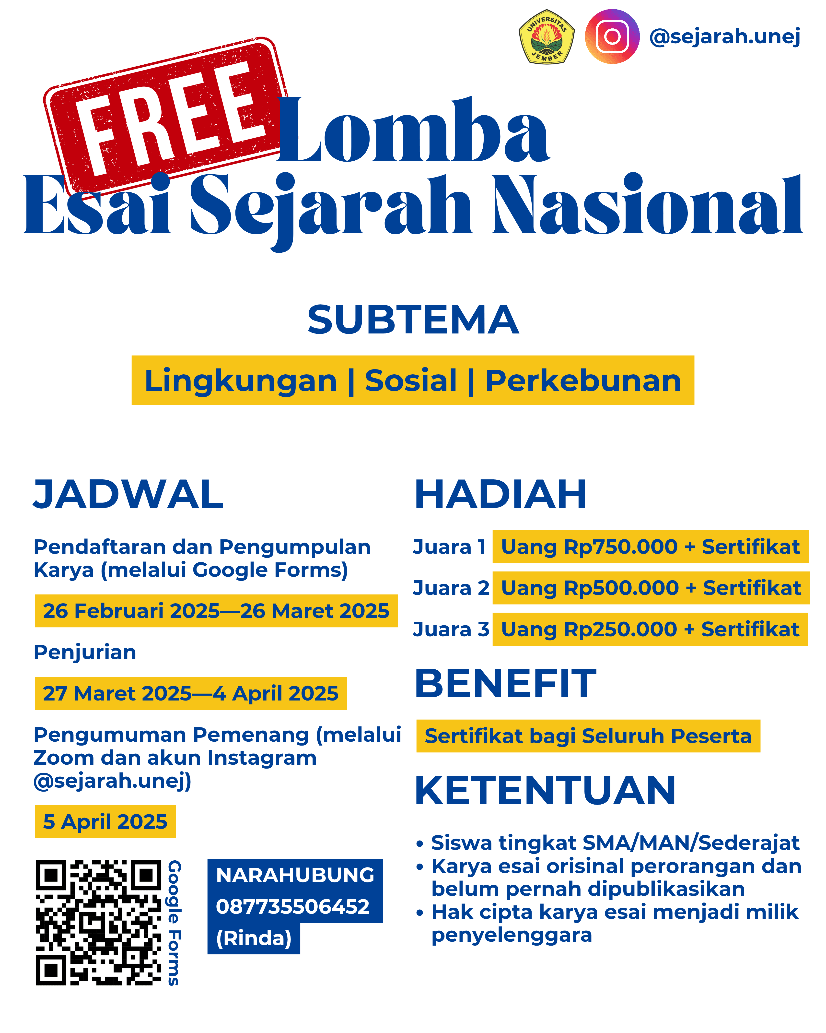 Lomba Esai Sejarah